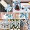 Solid Color Light Blue Satin Ribbon, 1 Inches x 25 Yards Fabric Satin Ribbon